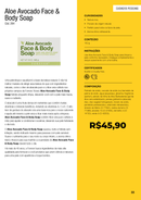 Sabonete Natural de Aloe Vera e Manteiga de Abacate-  Avocado Face & Body Soap